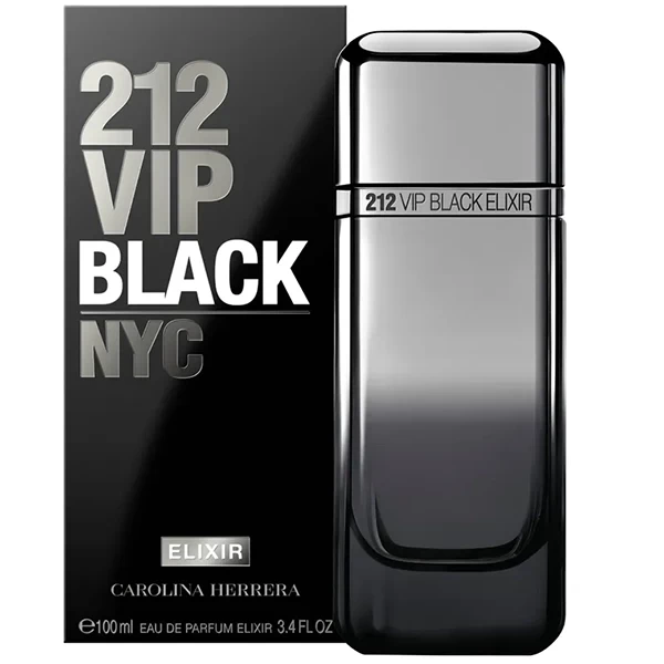 Perfume Masculino Carolina Herrera 212 Vip Black NYC Elixir EDP 100 ml