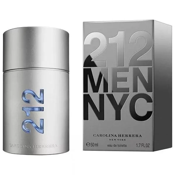 Perfume Masculino Carolina Herrera 212 MEN NYC EDT 50 ml