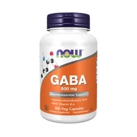 SUPLEMENTO NOW GABA 500MG 100 CÁPSULAS