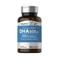 VITAMINA PIPING ROCK DHA 500MG OMEGA-3 620MG 90 CÁPSULAS